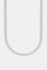 Iced Bezel Cluster Tennis Chain - 6mm