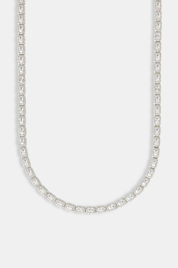 Iced Bezel Cluster Tennis Chain - 6mm