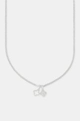 Iced Double Motif Cuban Necklace - 10mm