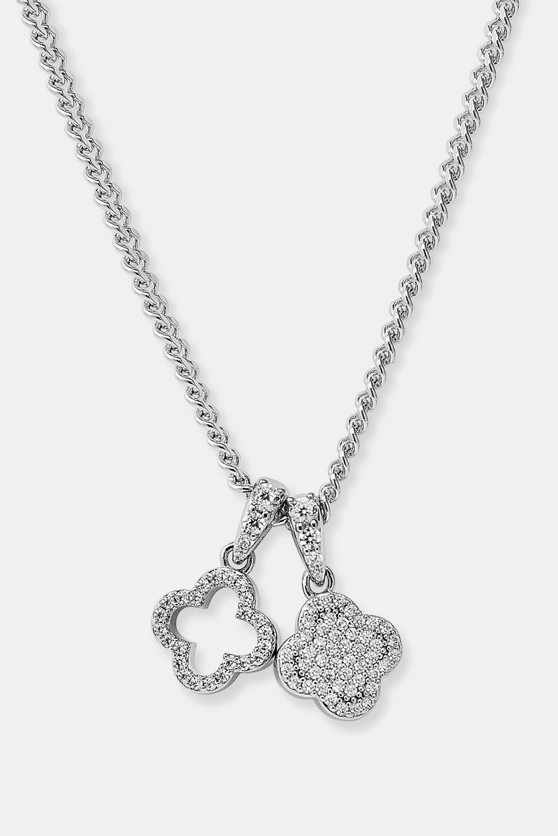 Iced Double Motif Cuban Necklace - 10mm