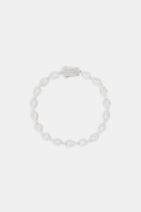 Iced Pear Gemstone Bracelet - 6mm