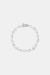 Iced Pear Gemstone Bracelet - 6mm