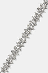 Iced Micro Cross Chain - 10mm - White