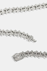 Iced Micro Cross Chain - 10mm - White