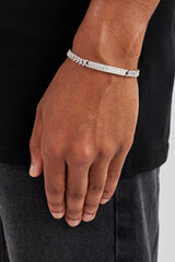 Iced Centre Cuban Bracelet - 6mm