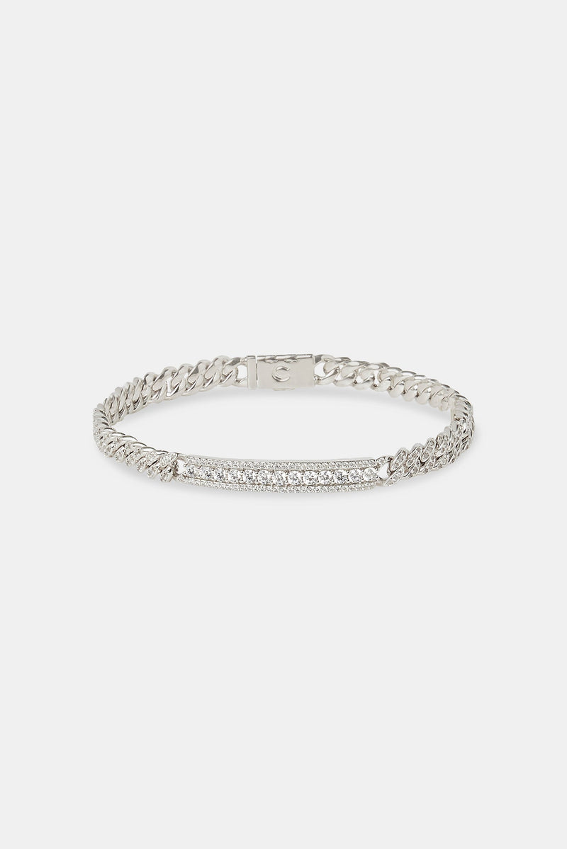 Iced Centre Cuban Bracelet - 6mm