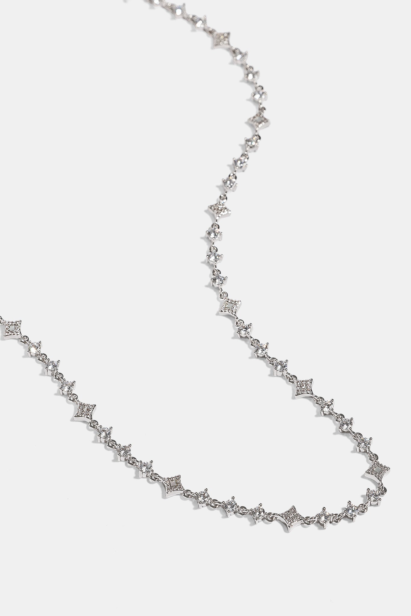 Iced & Mother Of Pearl Motif Chain - 6mm - White