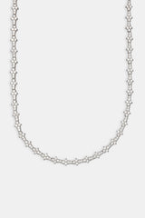 Iced Floral Tennis Chain - 6mm