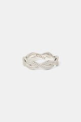 Iced Infinity Link Ring - 6mm
