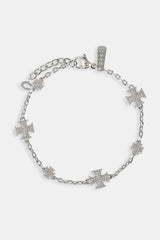 Iced Micro Motif Rolo Bracelet - 8mm