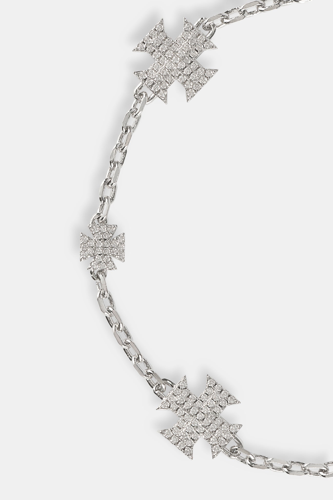 Iced Micro Motif Rolo Bracelet - 8mm