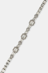 Iced Multi Gemstone Tennis Bracelet - 3mm