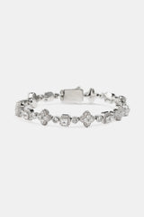 Iced Motif Mixed Stone Bracelet - 8mm