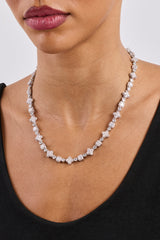 Iced Motif Mixed Stone Chain - 8mm