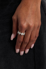 Iced Connecting Motif Ring - 6mm