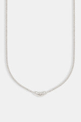 Iced Connecting Links Necklace - 8mm