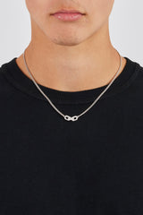 Iced Connecting Links Necklace - 8mm