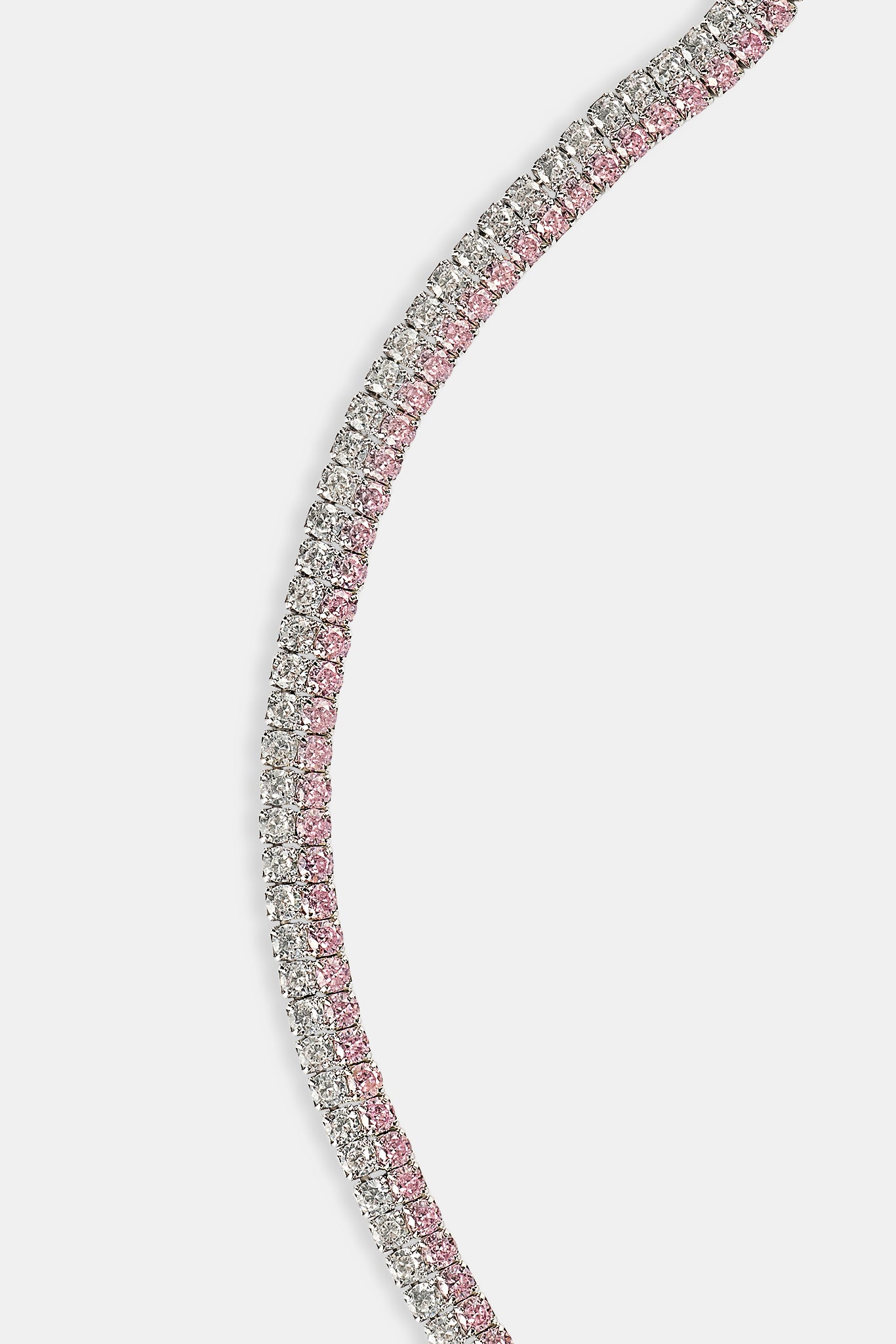 Iced & Pink Double Tennis Bracelet - 5mm