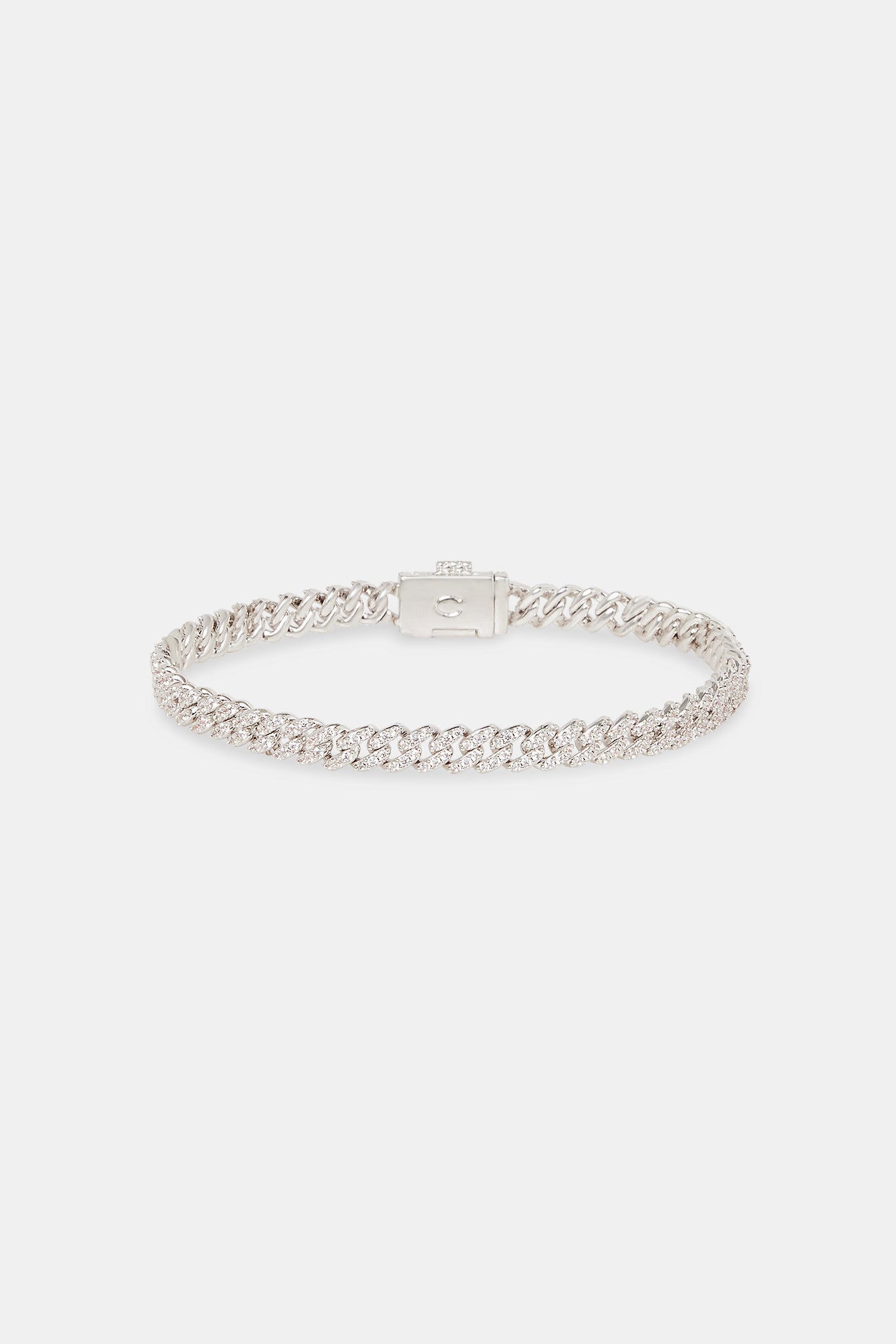 Iced Prong Cuban Bracelet - 5mm