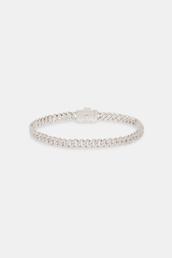 Iced Prong Cuban Bracelet - 5mm