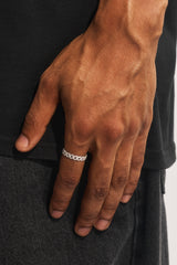 Iced Prong Cuban Ring - 5mm