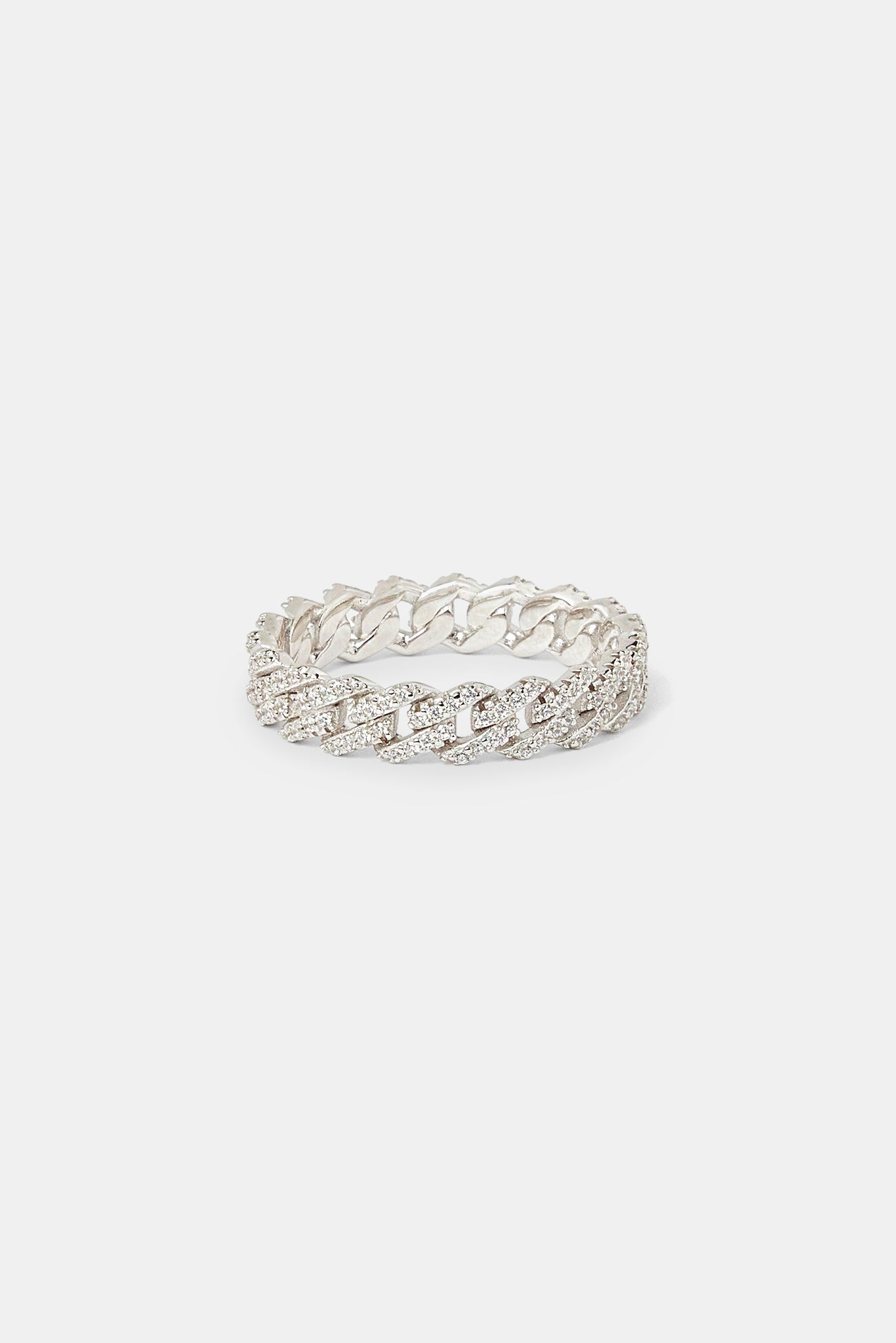 Iced Prong Cuban Ring - 5mm