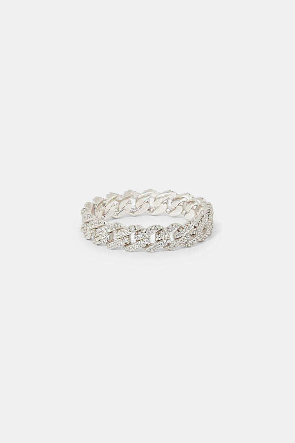 Iced Prong Cuban Ring - 5mm