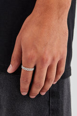 Iced Prong Cuban Ring - 5mm