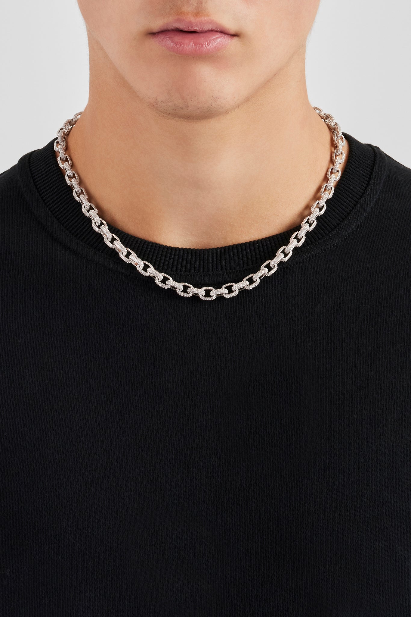 Iced Pave CZ Link Chain - 6mm