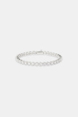 Iced Round Cluster Tennis Bracelet - 6mm