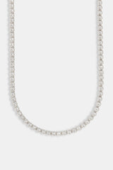 Iced Round Cluster Tennis Chain - 6mm