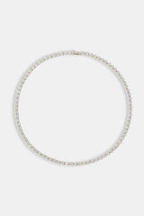 Iced Round Cluster Tennis Chain - 6mm