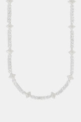 Iced Star Motif Tennis Chain - 5mm