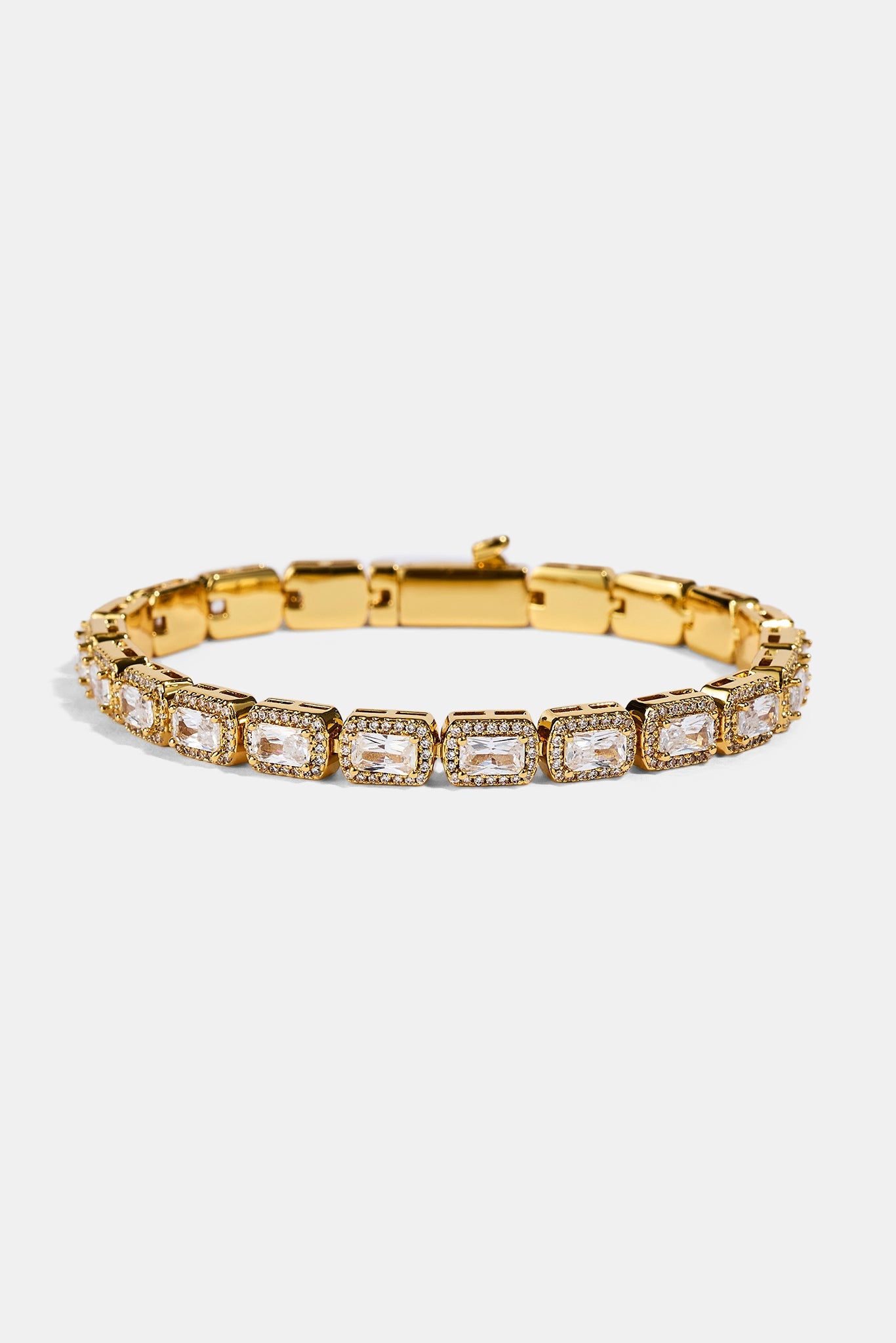 Baguette Cluster Bracelet - 5mm - Gold