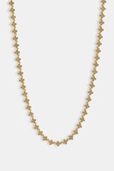 Iced Connecting Motif Chain - 5mm - Gold
