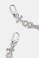 Iced Cross & Infinity Jean Chain - 20mm - White