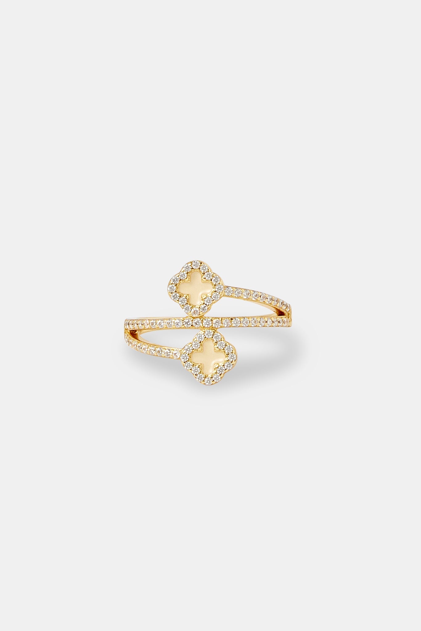 Pastel Lemon Motif Twist Ring - 15mm