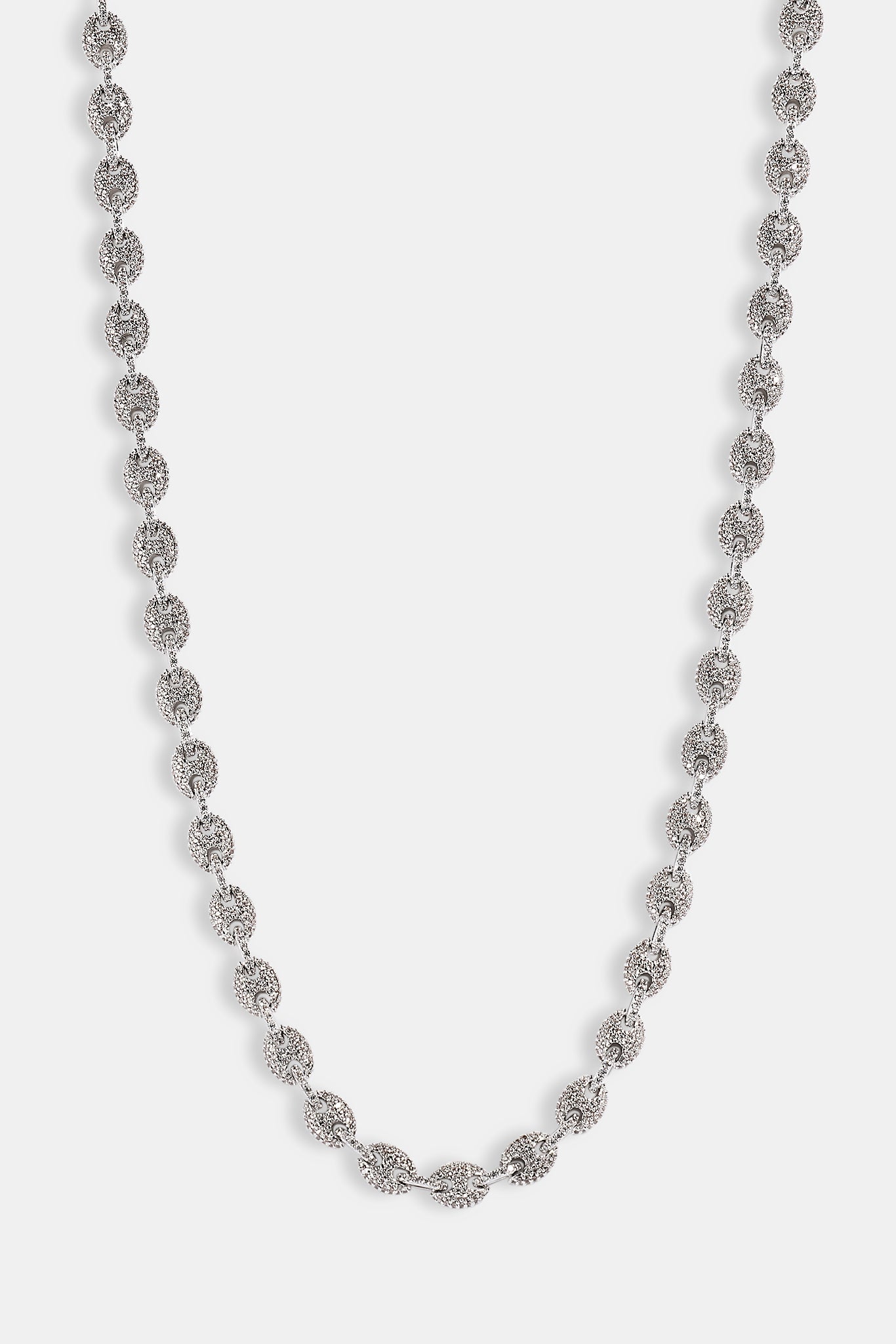 Iced Mariner Link Bracelet & Chain - 6mm - White