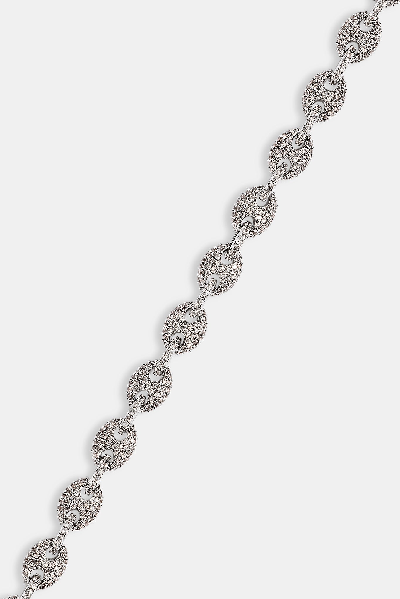 Iced Mariner Link Chain - 6mm - White