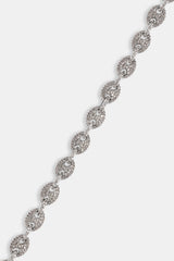 Iced Mariner Link Chain - 6mm - White