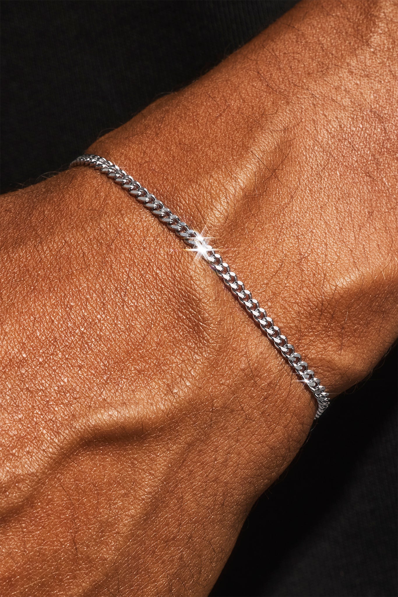 Micro Miami Cuban Bracelet - 3mm - White