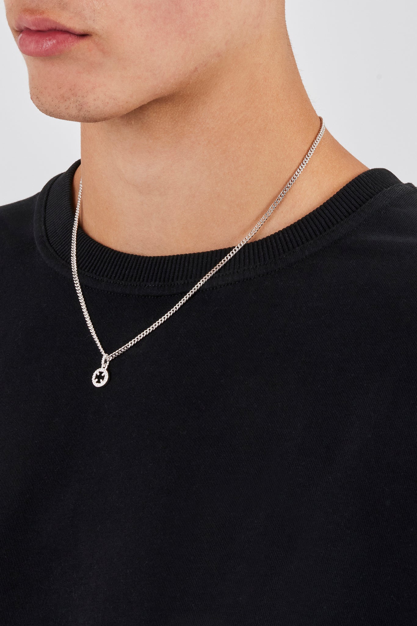 Micro Iced Motif Cut Out Necklace - 10mm