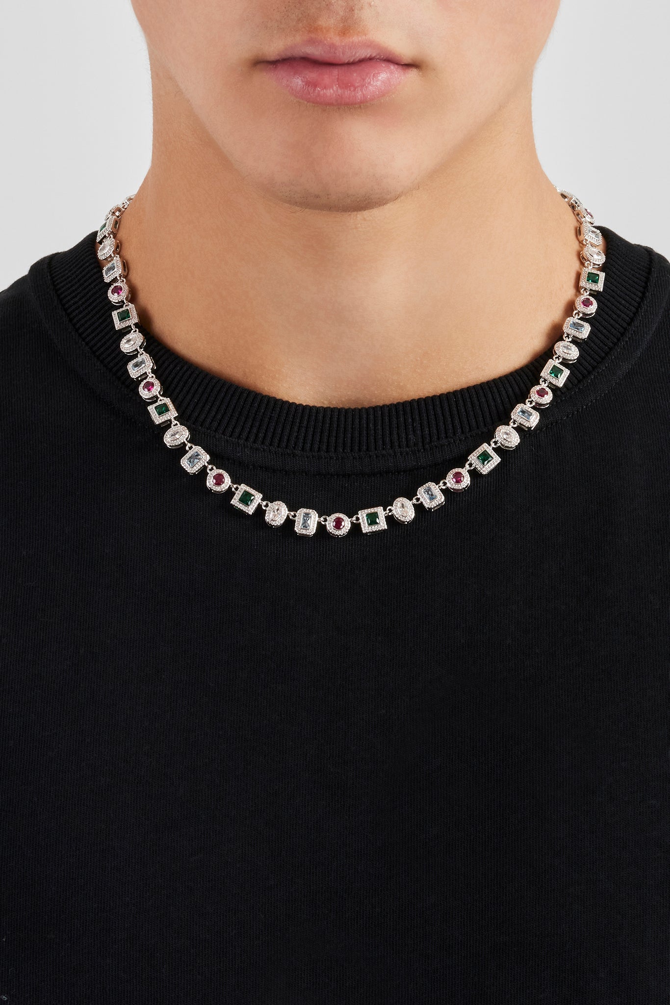 Multi Colour Mixed Shape Cluster Chain - 6mm