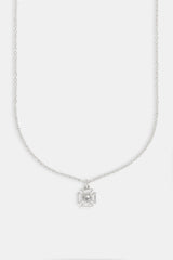 Micro Iced Outline Motif Necklace - 12mm