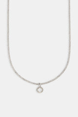 Micro Polished Motif Cut Out Necklace - 10mm