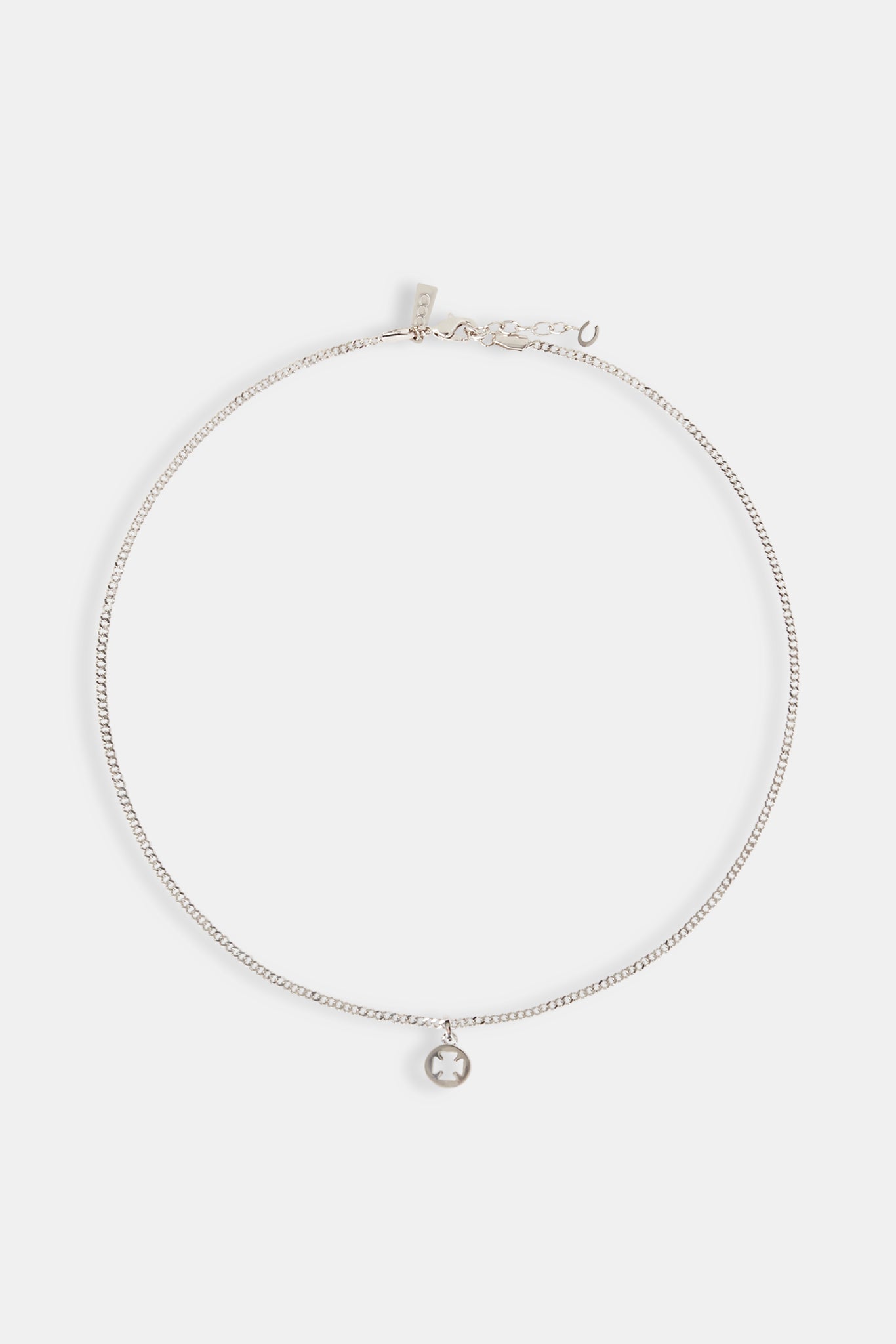 Micro Polished Motif Cut Out Necklace - 10mm