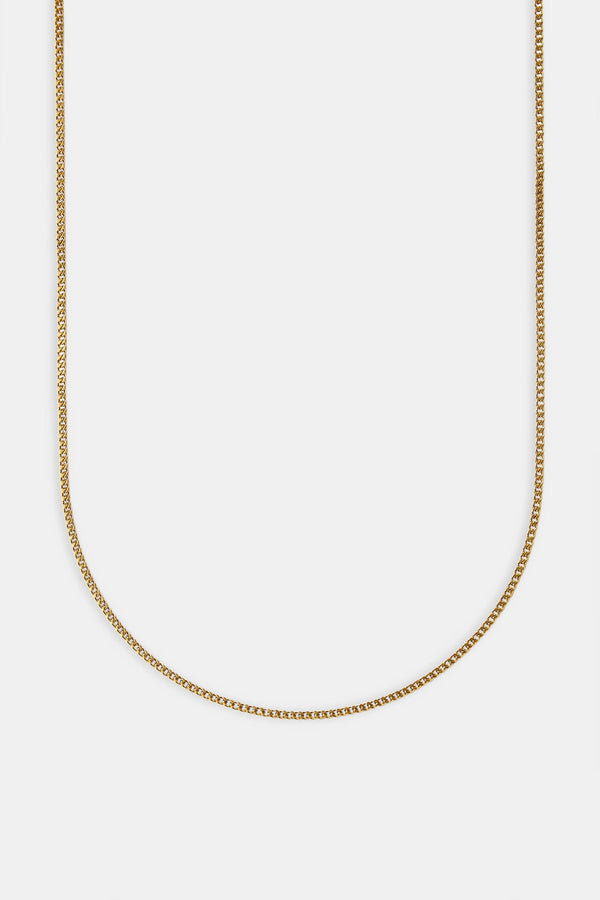 Micro Franco Chain - 1.5mm - Gold
