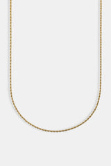 Micro Rope Chain - 1.5mm - Gold