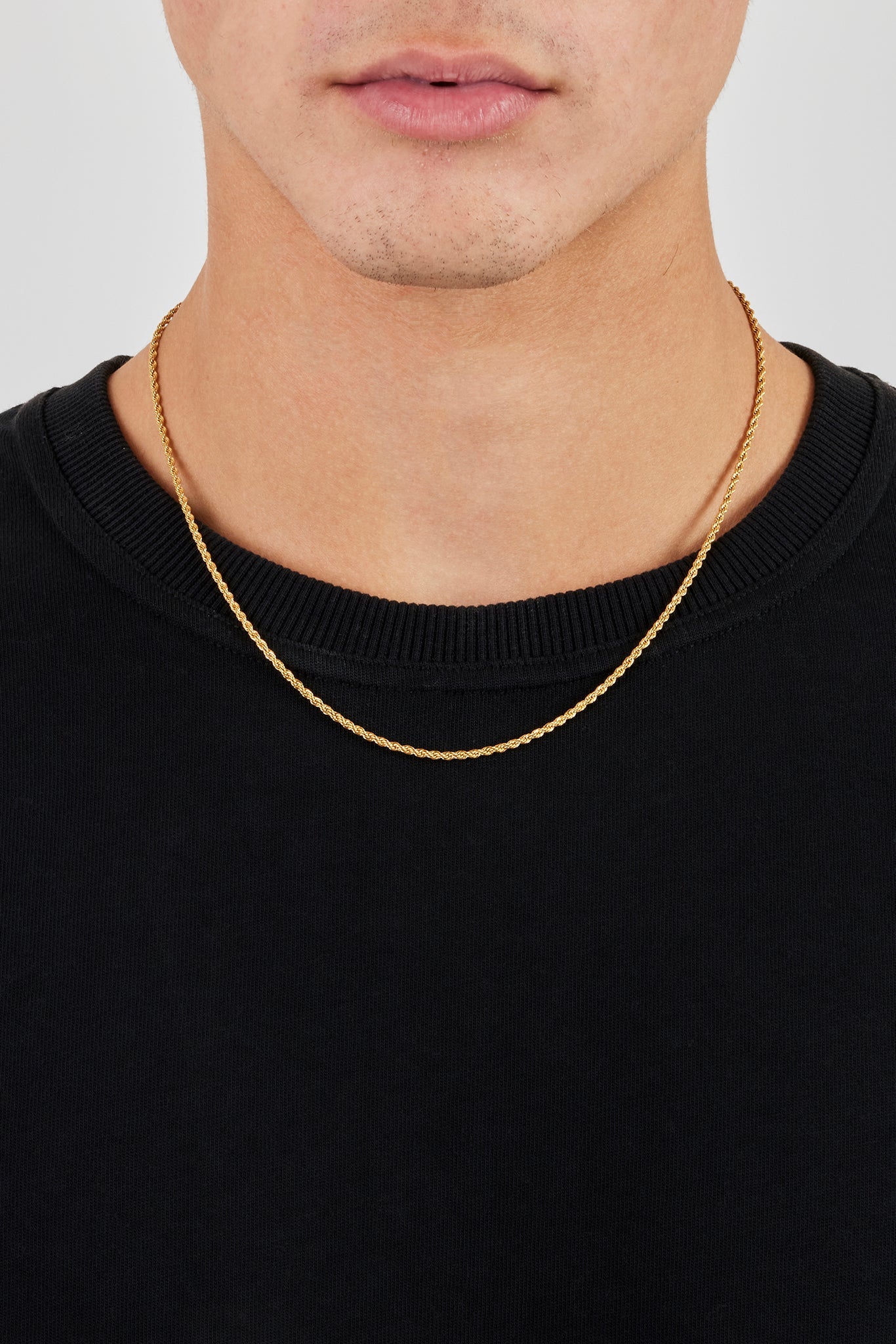 Mini Rope Chain Micro Rope Chain - 1.5mm - Gold | Mens Chains | Shop Essential Chains ...