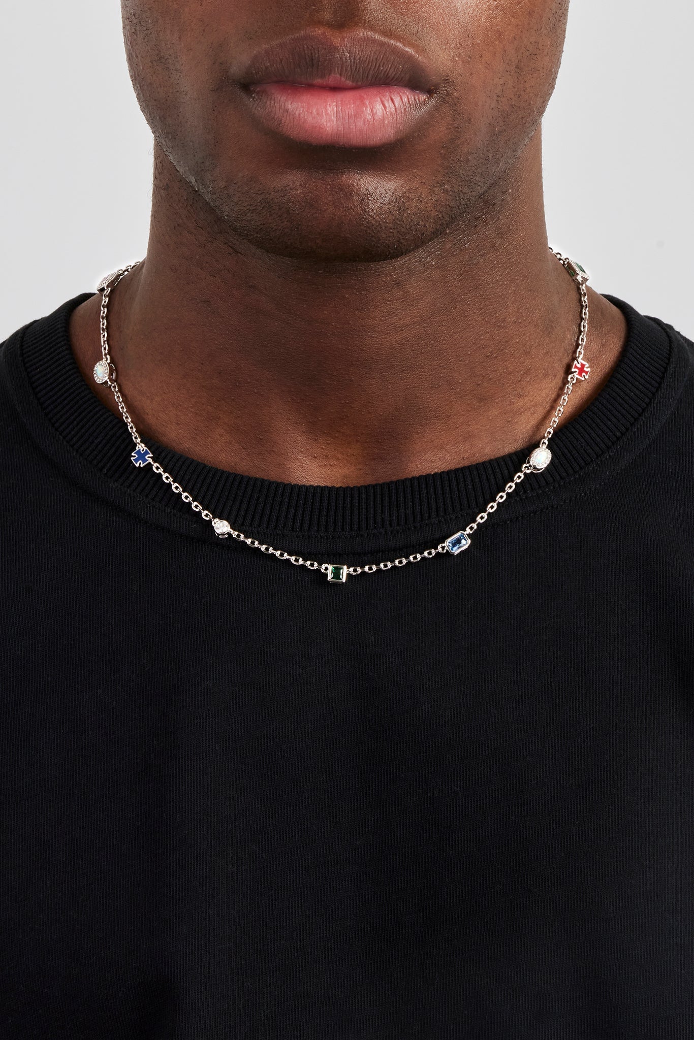 Multi Gemstone Rolo Chain - 6mm